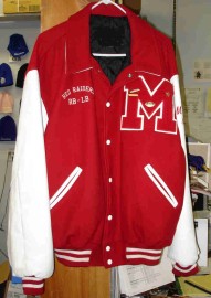 Melrose Football Wool Letterman Jacket w/Leather Sleeves