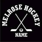 Melrose HS Hockey Cross Sticks Window Decal