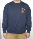 SFD Navy Crewneck Sweatshirt w/Embroidered Left Chest Logo